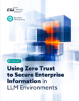 Using Zero Trust to Secure Enterprise Information in LLM Environments